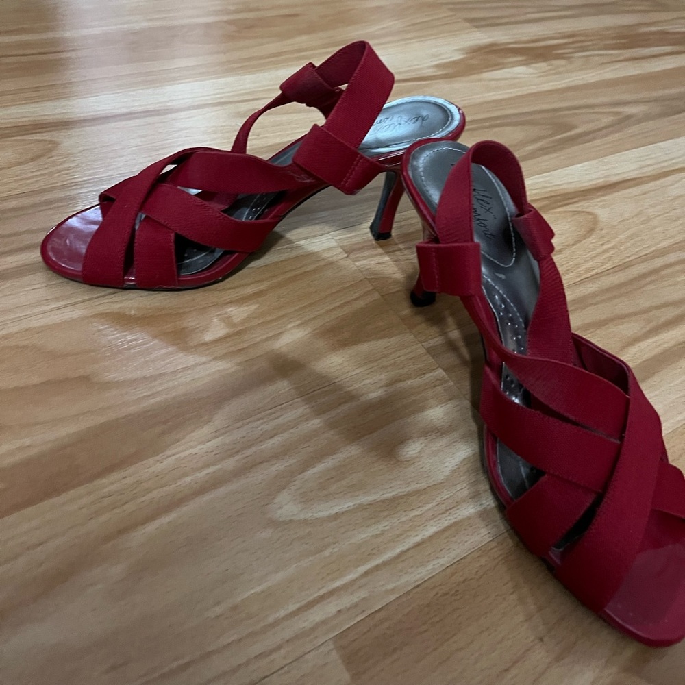 Red Strap Sandals